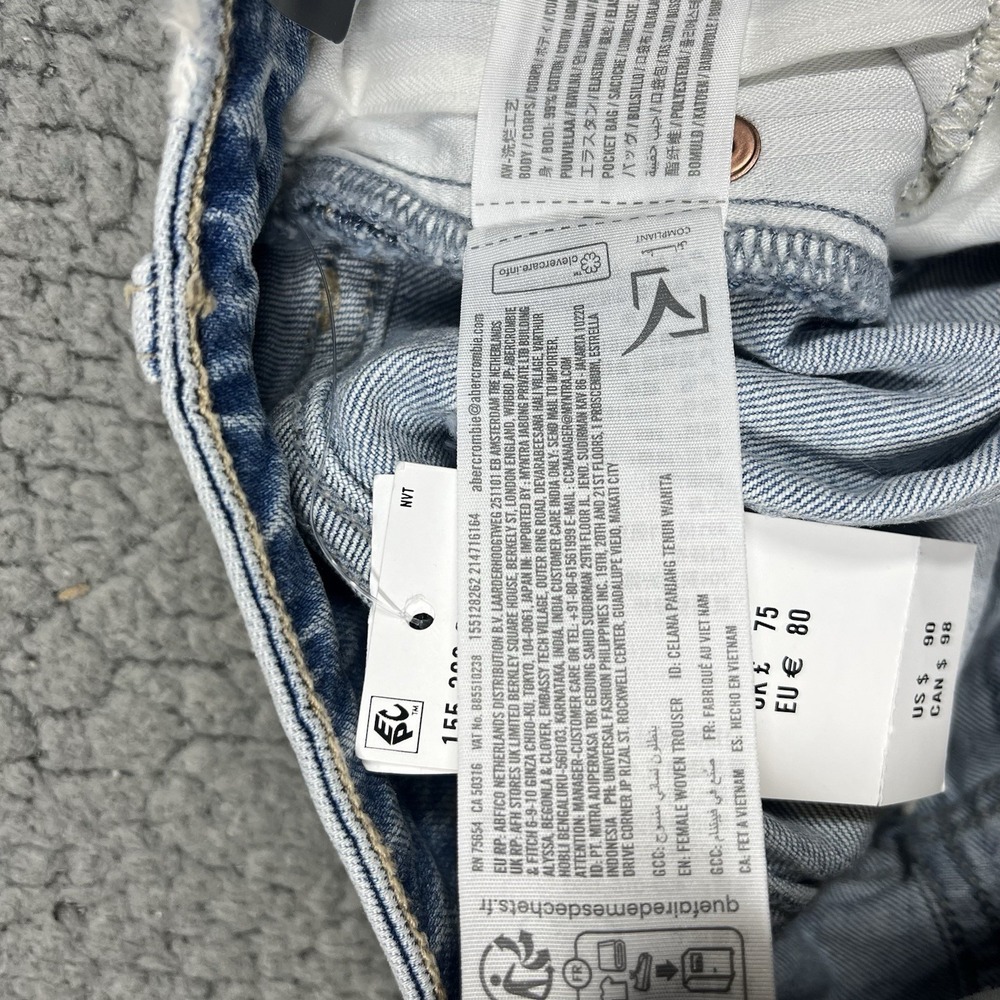 Abercrombie & Fitch Curve Love Mid Rise Bootcut Jeans Womens 26 Short NWT - Picture 8 of 13